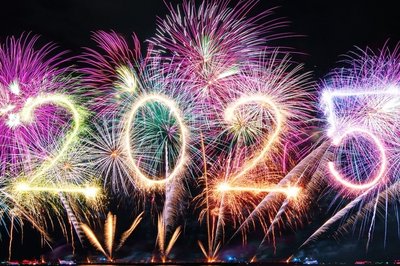 Fireworks 2025 in the sky