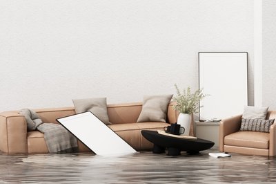 Flooded sitting room