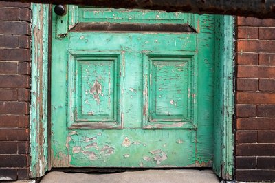 Old battered door