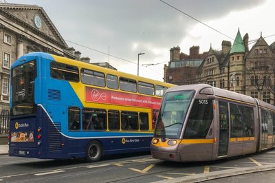 Bus and tram