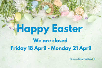 Happy Easter. We are closed Friday 18 April - Monday 21 April. Easter flowers and eggs