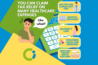 You can claim tax relief on many healthcare expenses.