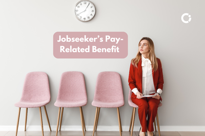 Jobseeker’s Pay-Related Benefit. Woman in suit waits to be called for interview